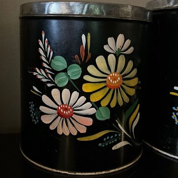 Vintage Ransburg Hand Painted Canisters Indianapolis - Picture 3 of 8